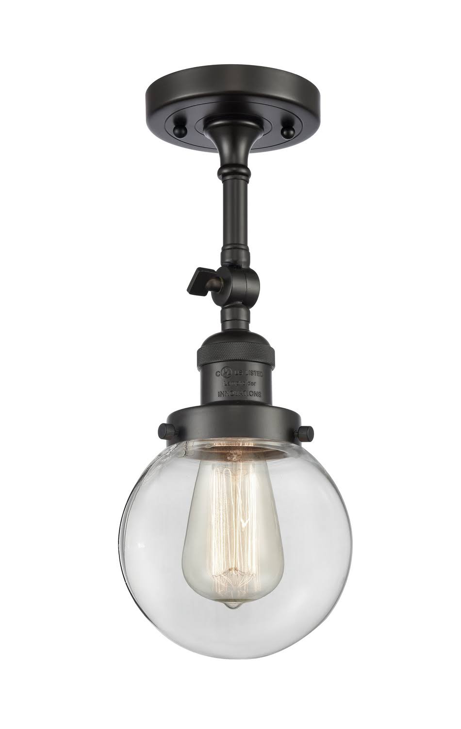 1 Light 6 inch Semi-Flush Mount in Oil Rubbed Bronze Z5088