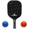 Carbon Fiber Surface Pickleball Paddle Set with 2 Balls Q91442