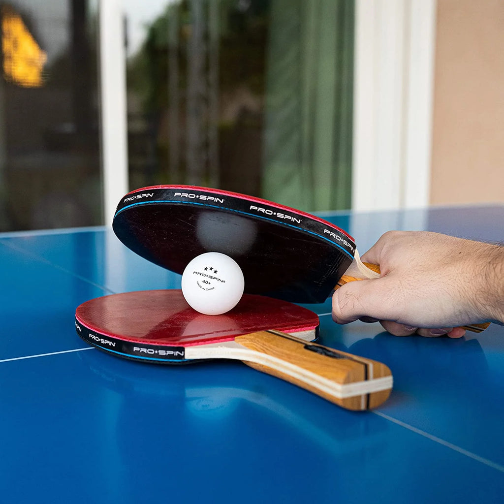 4-Player Table Tennis Racket Set with 3-Star Balls and Storage Case D157741