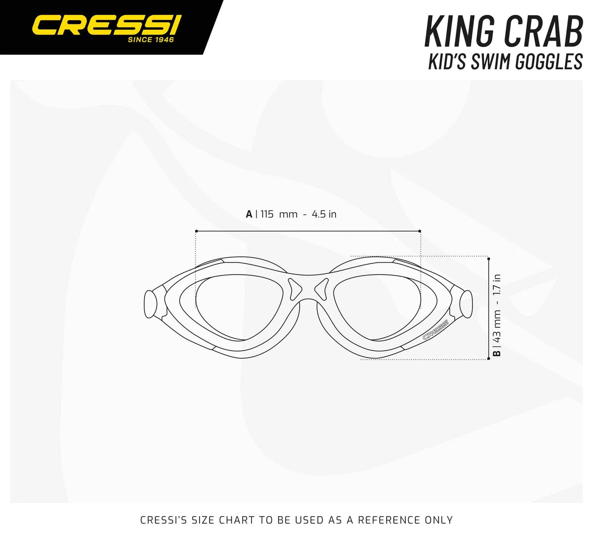 King Crab Swim Goggle Y22324