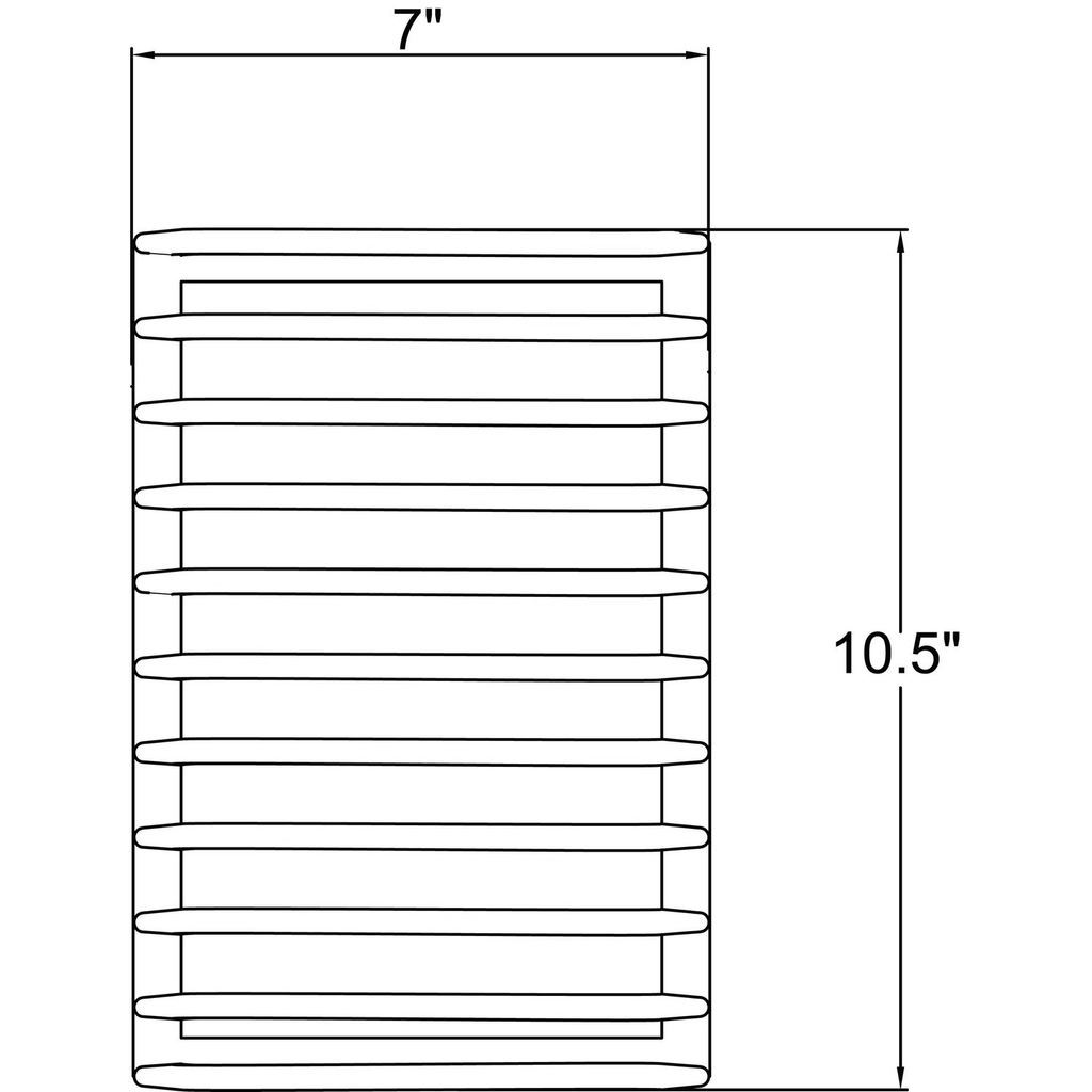 White Marine Grade LED Bulkhead L391