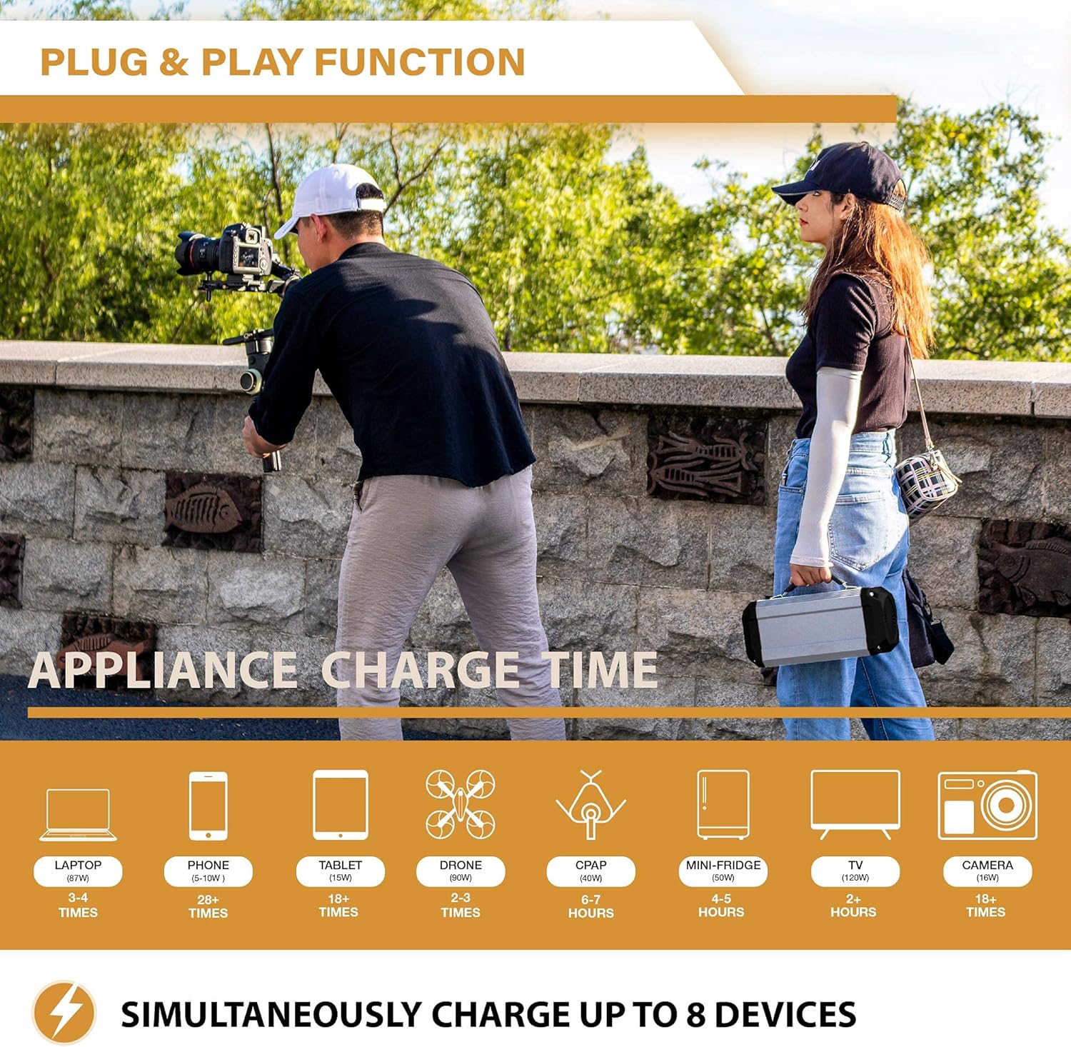 333Wh Lithium Portable Power Station with 300W AC Output S345201
