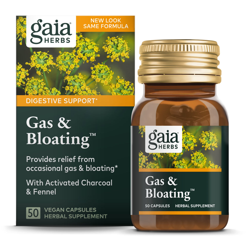 50 Vegan Capsules Gas & Bloating X6582