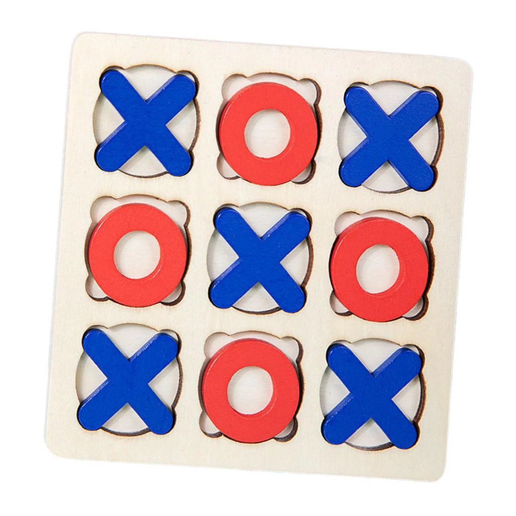 Wooden Tic Tac Toe Board Game T7980