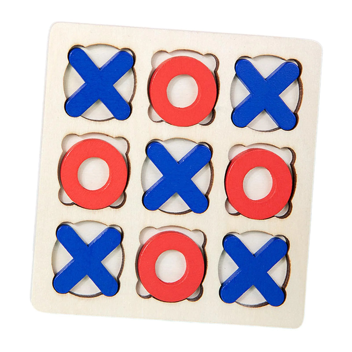 Wooden Tic Tac Toe Board Game T7980