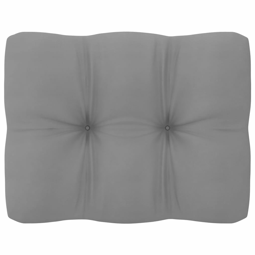 11 Piece Patio Lounge Set with Gray Cushion Pinewood Sectional Outdoor Furniture Set D4801