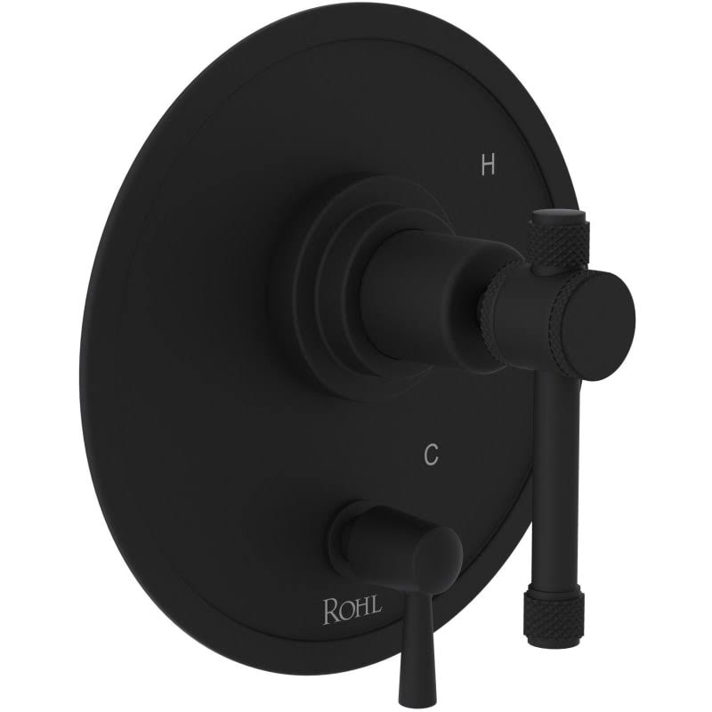 Matte Black Pressure Balance Trim with Diverter Y6716