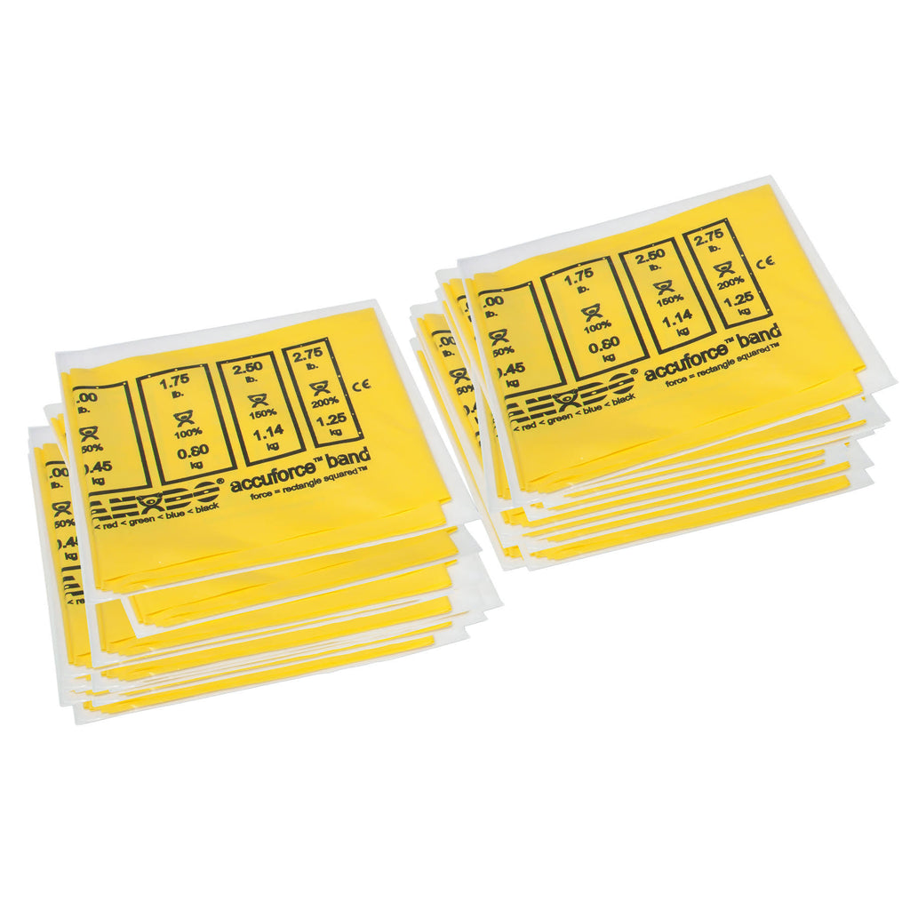Yellow X-Light Exercise Band - Box of 40 Q4548