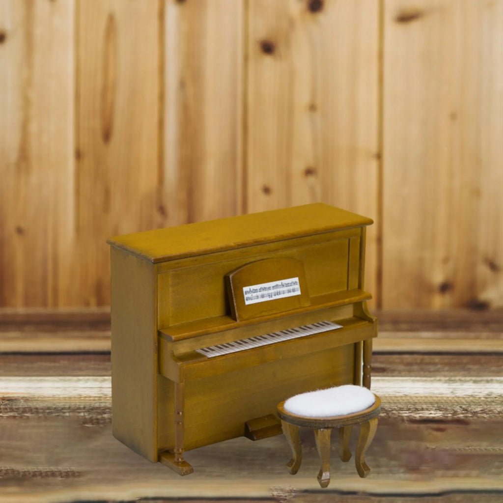 Walnut Wooden Upright Piano Model with Stool G809