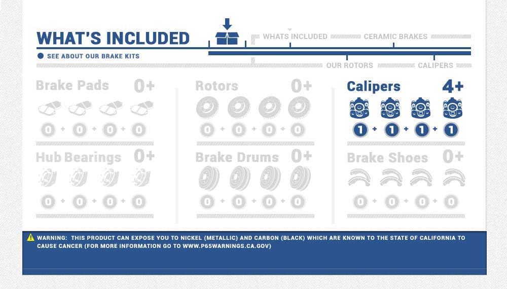 Brake Kit with Calipers and Hardware R6910