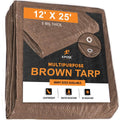 Brown Poly Tarps 12 x 25 - Case of 6 P744413