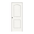 24 in. x 80 in. White Painted Right-Hand Molded Composite MDF Single Prehung Interior Door K233851