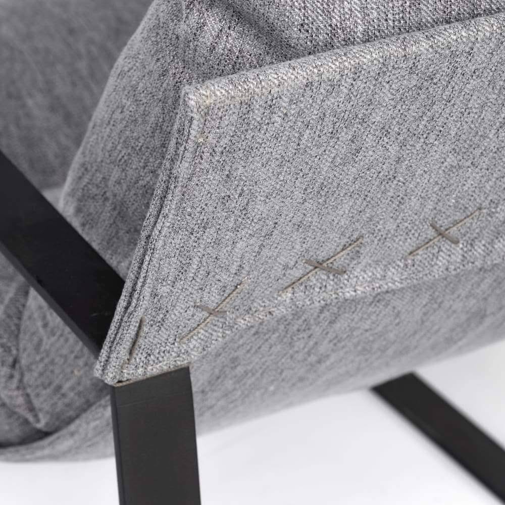 Castlerock Gray Metal Frame Sling Accent Chair P45567