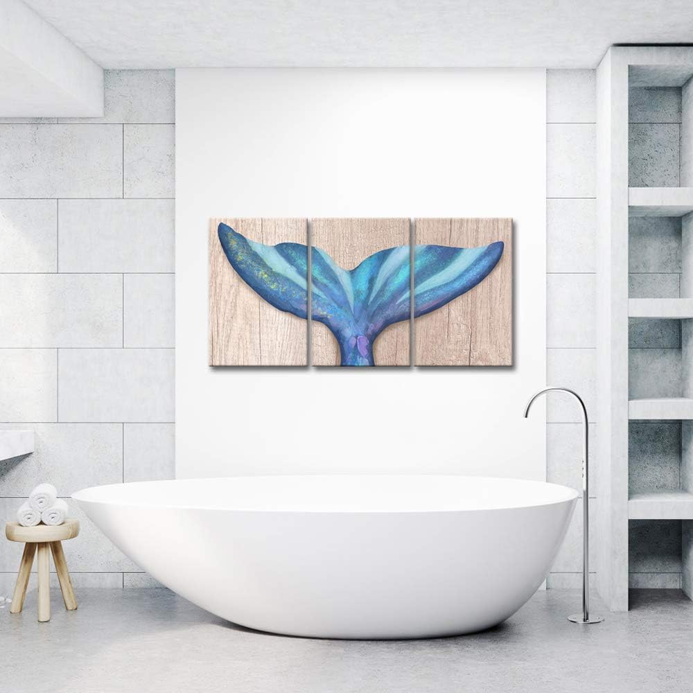 3 Piece Ocean Animal Canvas Wall Art Set W188707