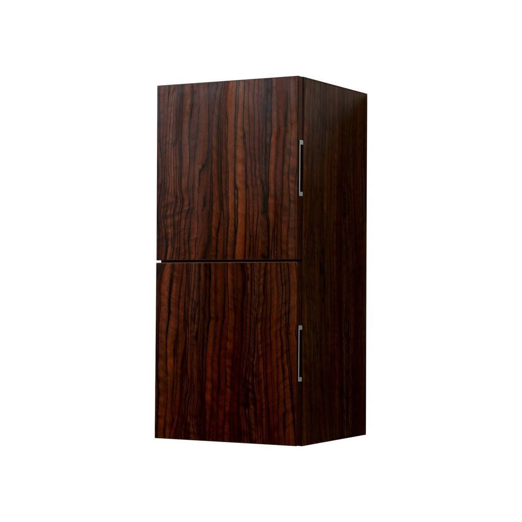 Walnut Finish Linen Side Cabinet with Two Doors X6080