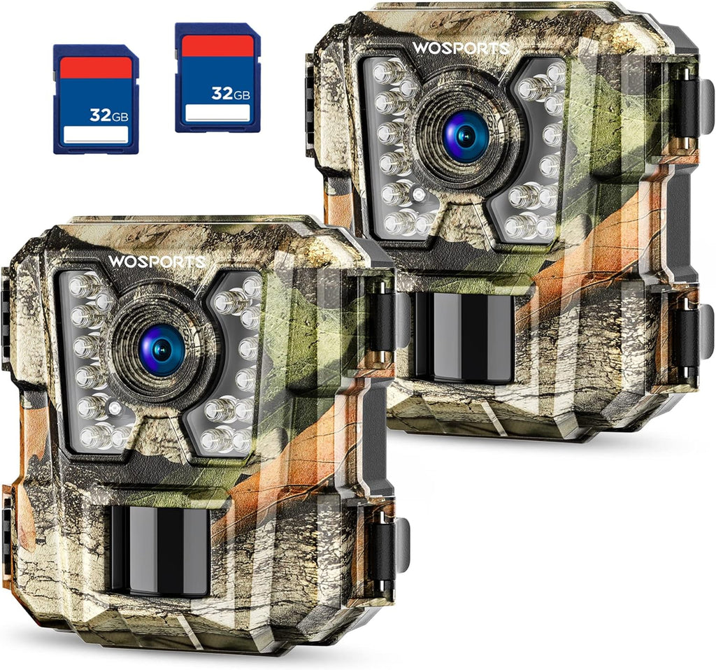 2 Pack Mini Trail Camera with IR Night Vision Waterproof N69432