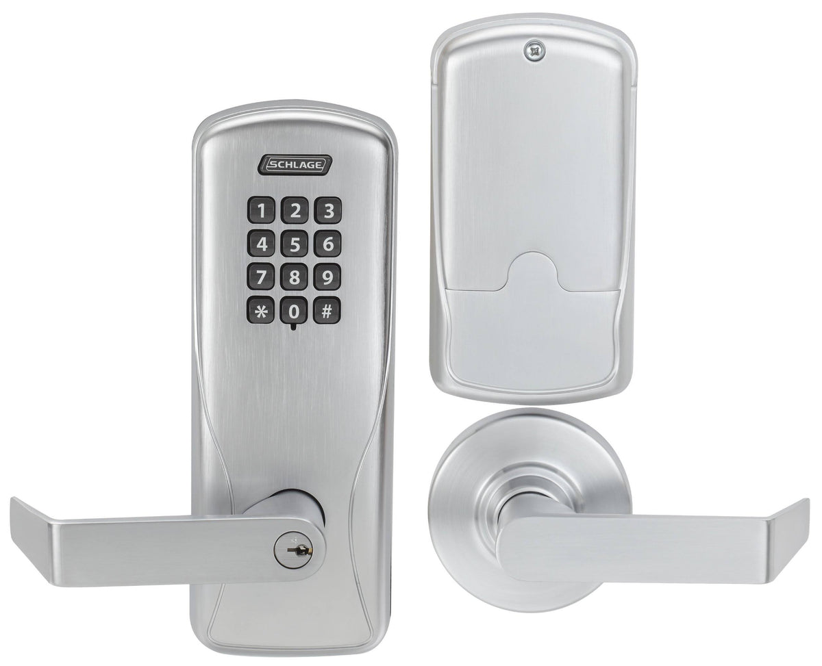 Satin Chrome Electronic Lock W285