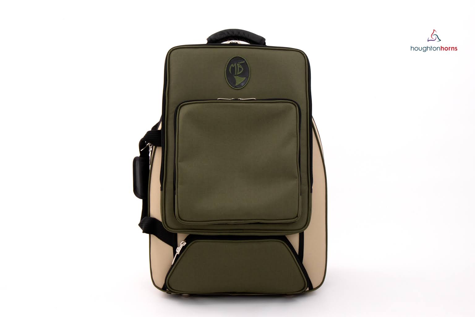 Moss Green Nylon French Horn Case with Extra Pockets W627795