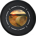 Spare Tire Cover Compass Country Life Farming Hay Bails in The Sun Wheel Covers Z6101