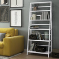 White Solid Wood Bookcase U507