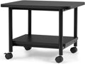 2-Tier Rolling Printer Cart with 2 Storage Shelves V918