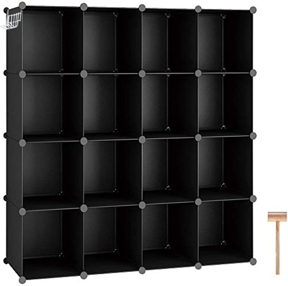 16-Cube Plastic Modular Book Shelf D699