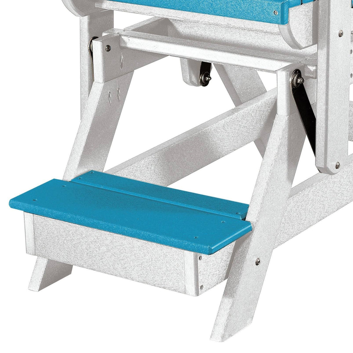Aruba Blue on White Base Balcony Glider D142961
