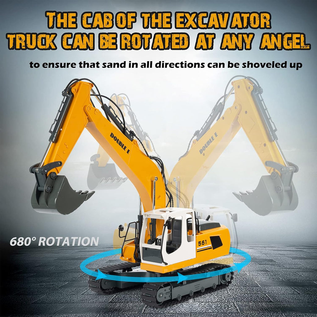 17 Channel 3 in 1 RC Excavator Toy with Working Lights V99257