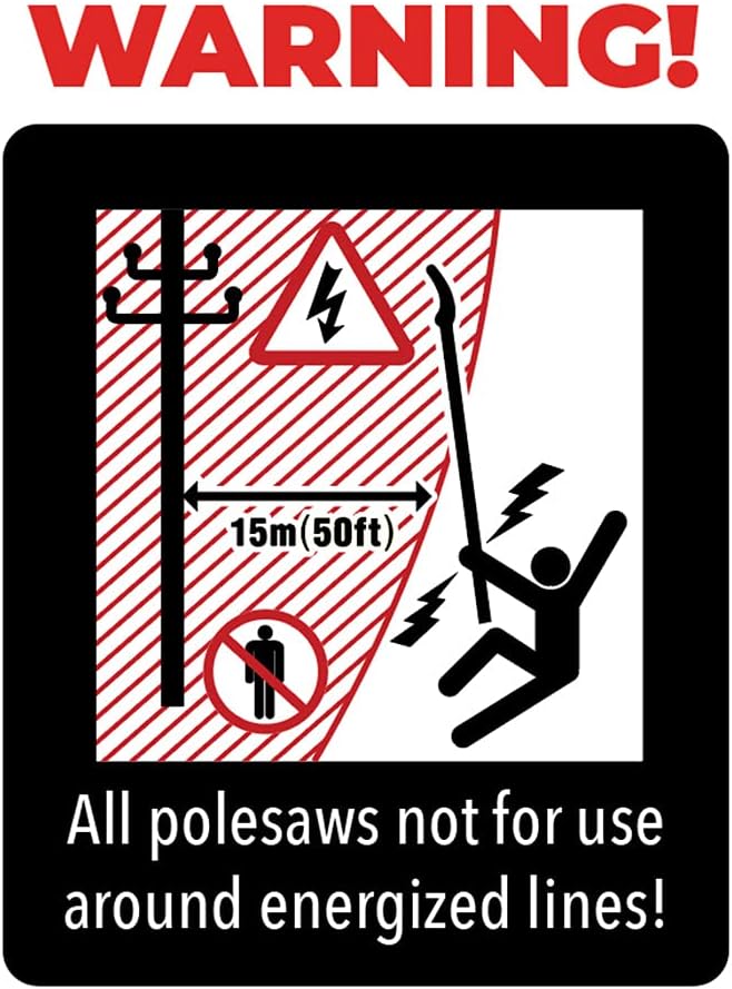 21' 4 Section Telescoping Aluminum Polesaw Y1663