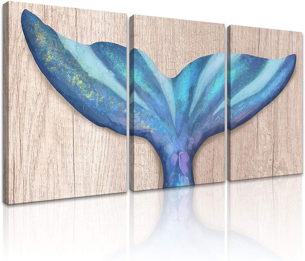 3 Piece Ocean Animal Canvas Wall Art Set W188707