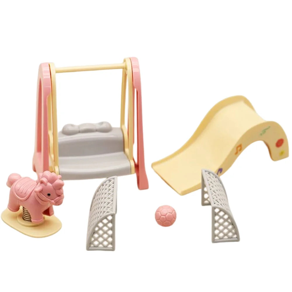 1/12 Scale Mini Slide Amusement Park Dolls House Decoration Accessory Toy Set M14583