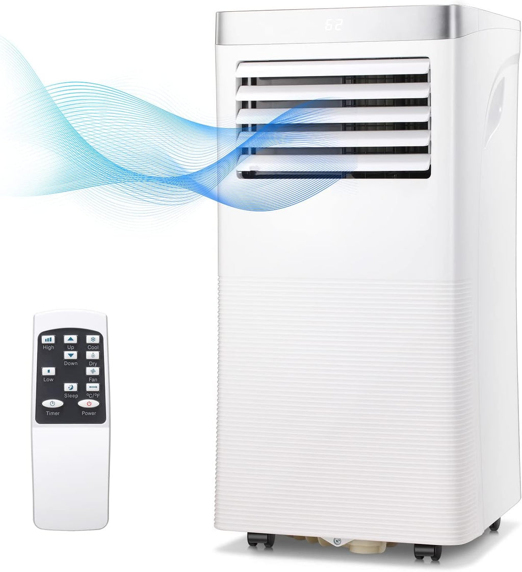 White Portable Air Conditioner with Remote Control D40200