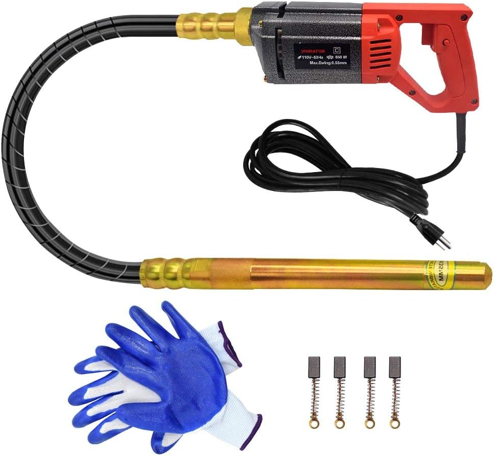 110V Hand Held Concrete Vibrator 4.9 Feet Shaft S704375