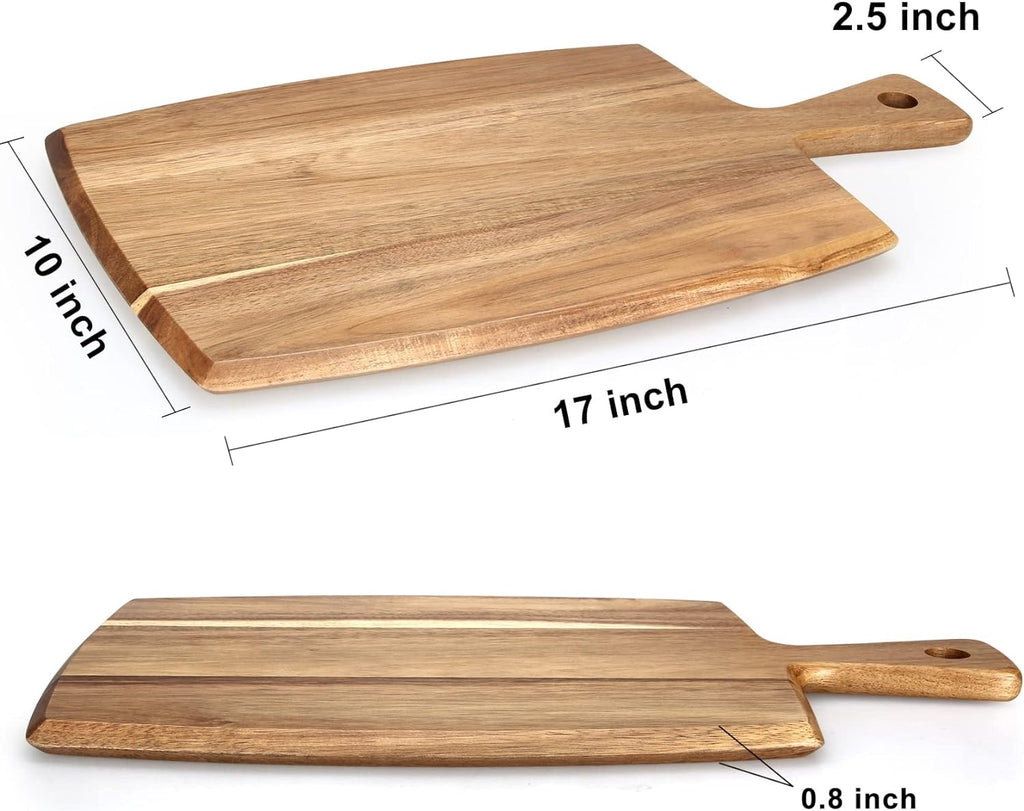 Acacia Wood Cutting Board with Handle K1275