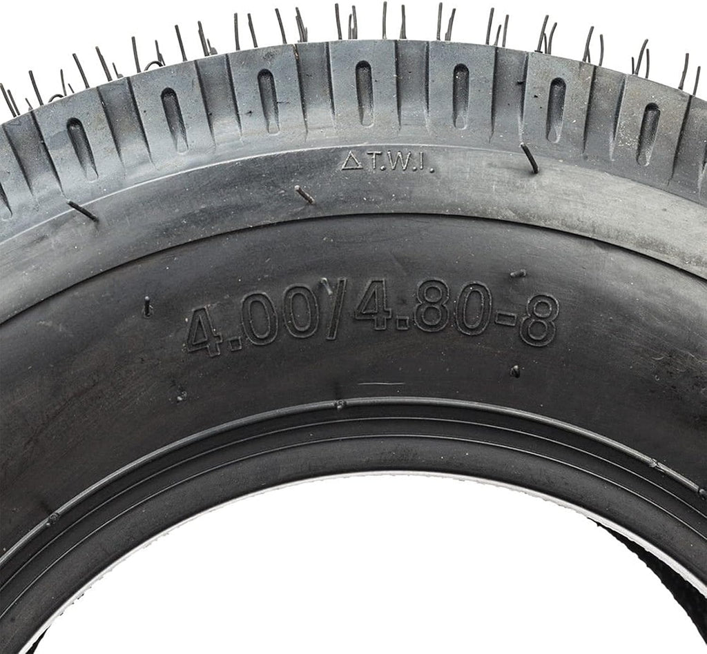 2Pcs 4.80-8 Trailer Tires LRB 4PR Tubeless Y12187