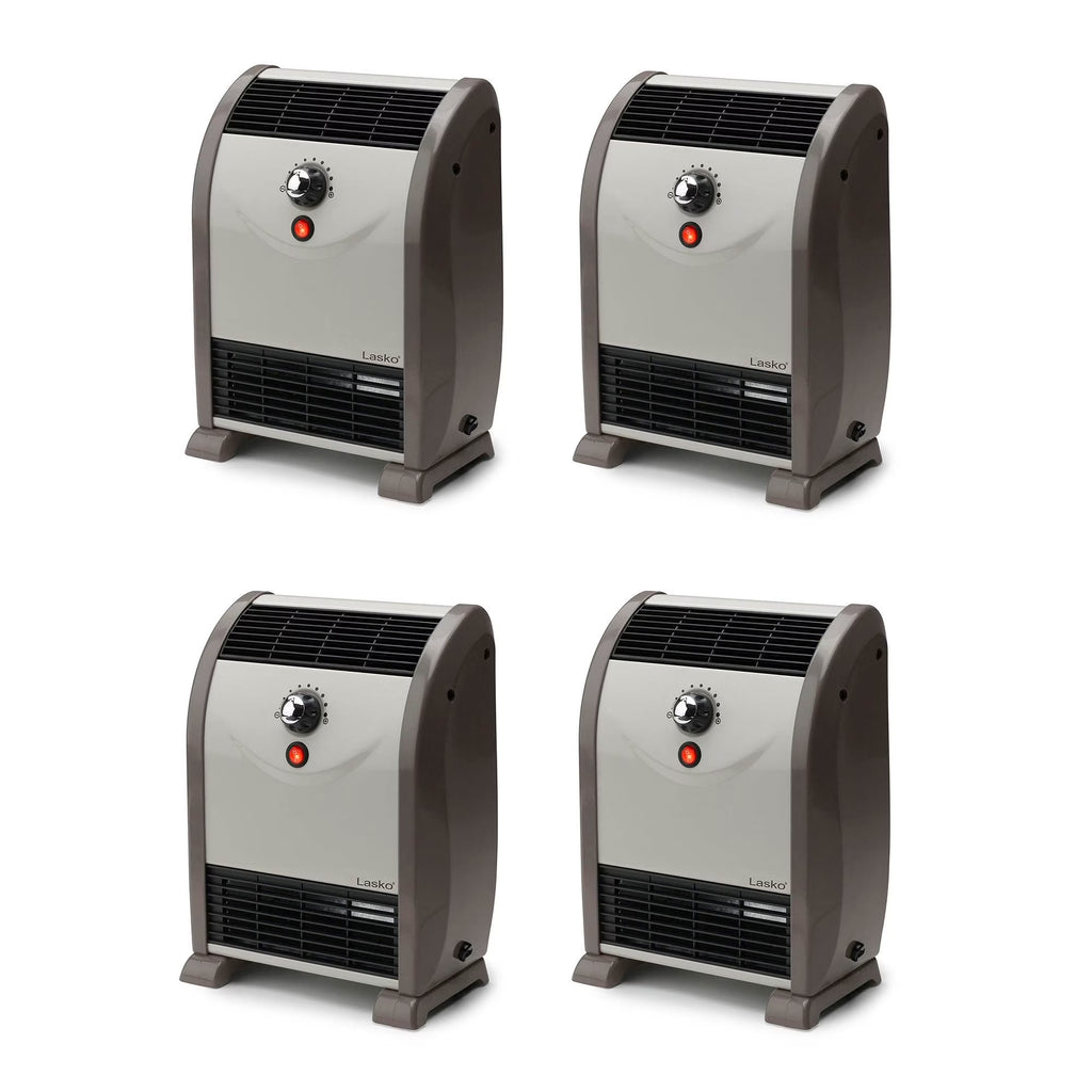 1500W Portable Automatic Heat Regulator Floor Heater (4 Pack) P86082