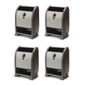 1500W Portable Automatic Heat Regulator Floor Heater (4 Pack) P86082