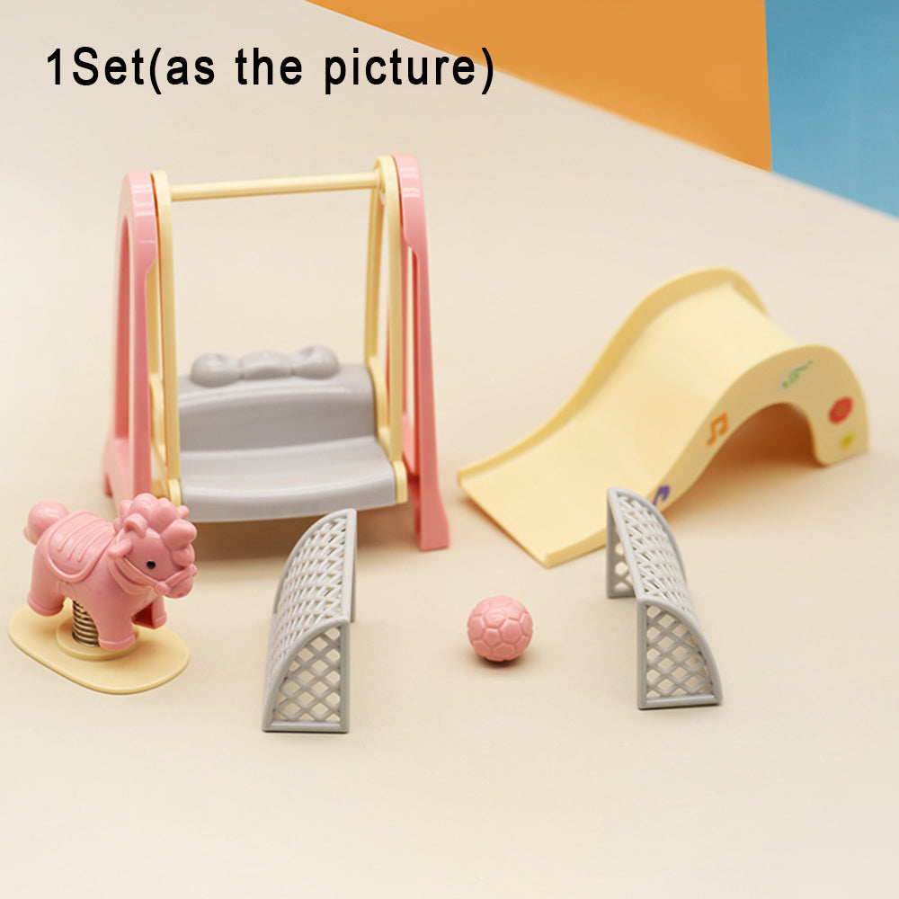 1/12 Scale Mini Slide Amusement Park Dolls House Decoration Accessory Toy Set M14583
