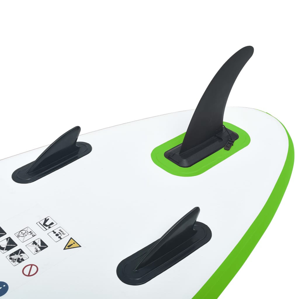 Inflatable Paddleboard Set Green and White P176