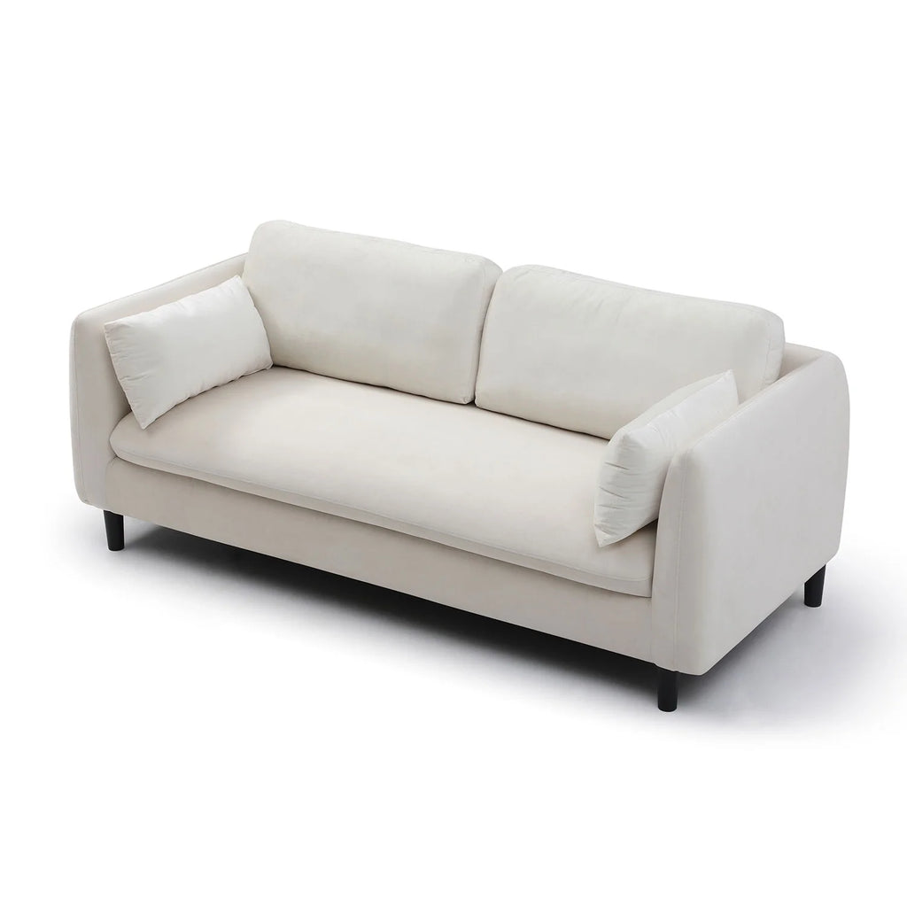 Beige 2-Seat Upholstered Loveseat Sofa L50599