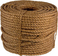 Twisted Manila Rope 3 Strand Natural Fiber Rope 1/4 inch x 600 feet H166
