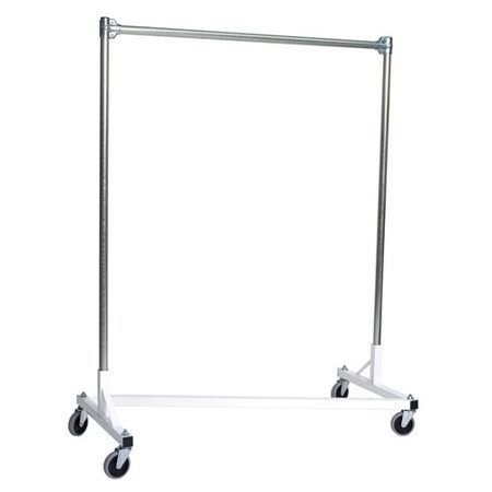 White Heavy Duty Single Rail Garment Rack T48249