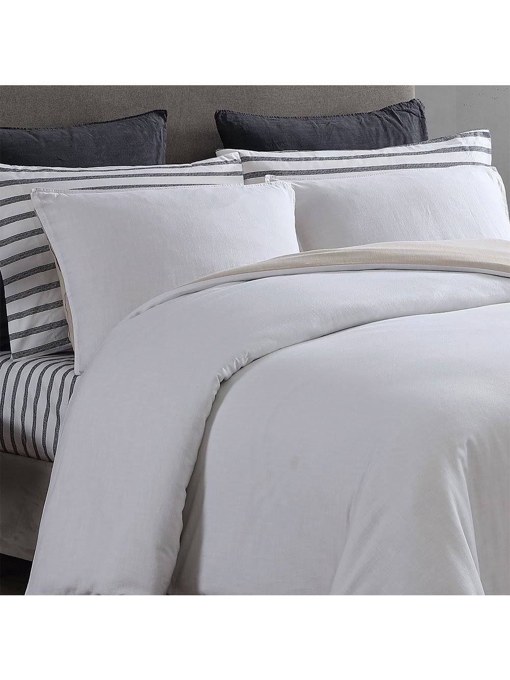 Washed Cotton Reversible Duvet Cover Set R7260