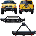 Front and Rear Bumper with LED Lights and Winch Plate and Tire Carrier X931859
