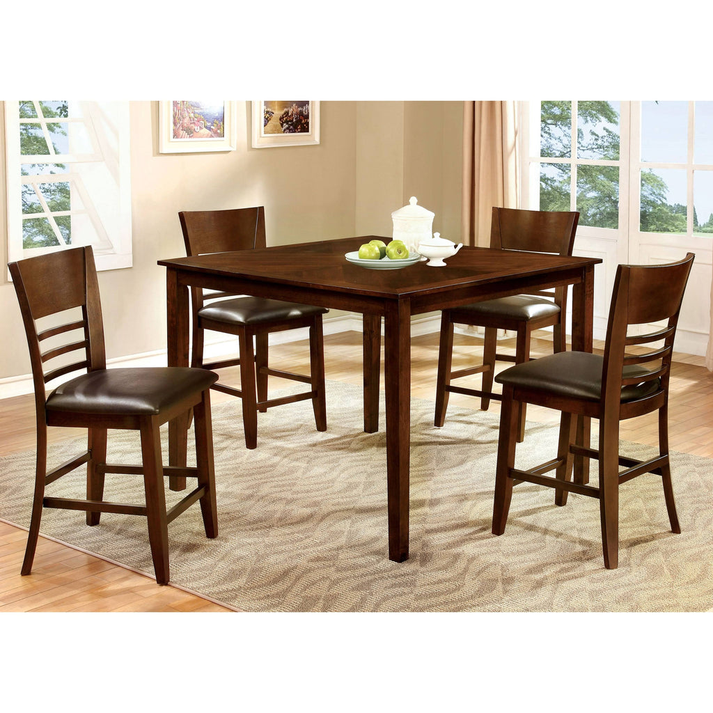 Cherry Counter Chair Set of 2 J37737
