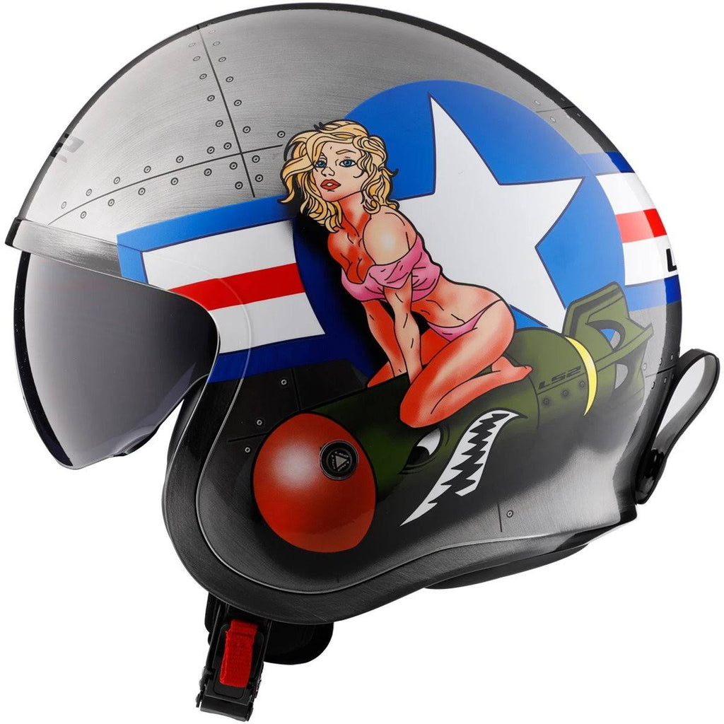 Brushed Alloy Adult Cruiser Helmet D95215