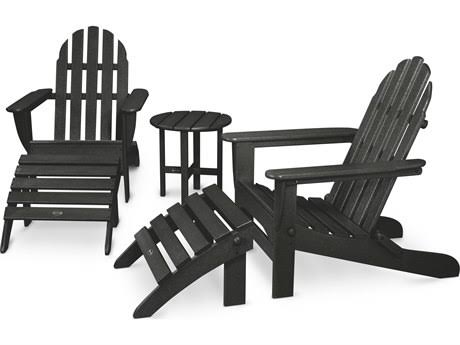 Sunset Red 5-Piece Adirondack Set Q395