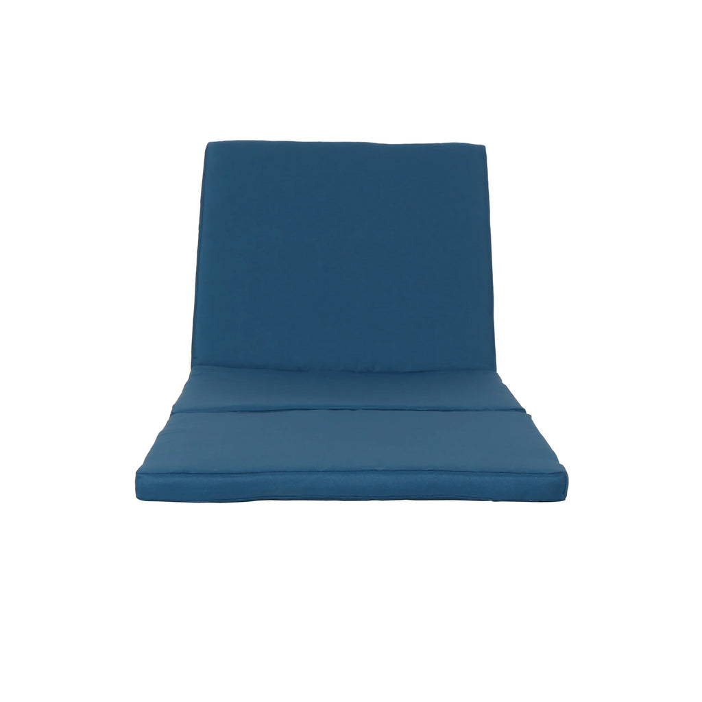 Blue Water Resistant Chaise Lounge Cushion, Set of 2 K6162