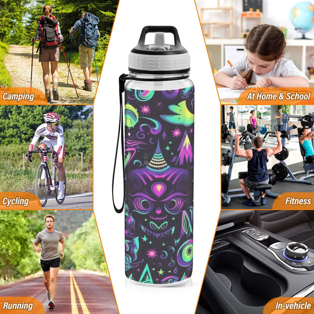 32oz Leakproof Tritan Sports Water Bottle with Straw C928231