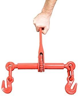 2 Pack Truck Trailer Load Binder Ratchet Chain Binder for 5/16" to 3/8" Chain I29806